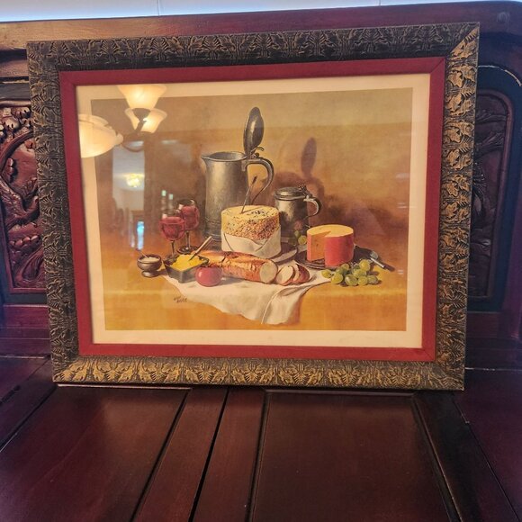 Wilf Walker Framed Still Life Print Felix Rosenstiels Widow & Son 1969 Art - Picture 1 of 16